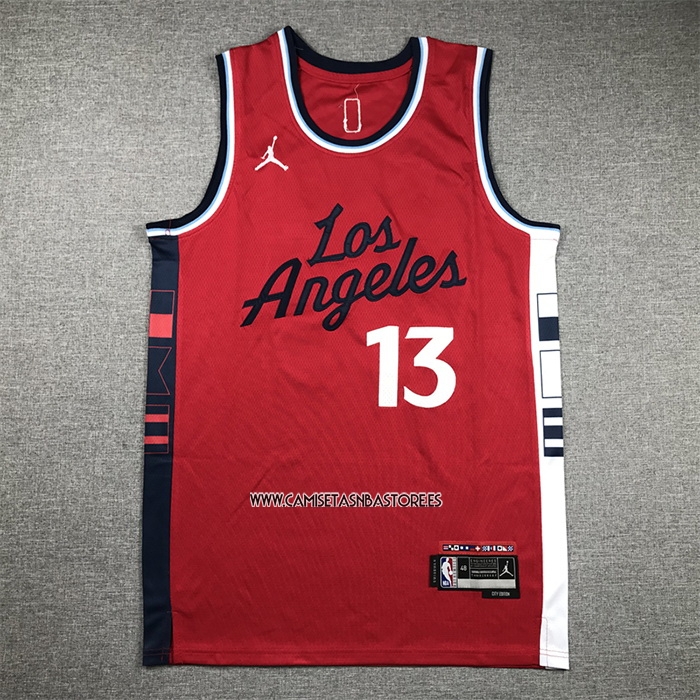 Paul George NO 13 Camiseta Los Angeles Clippers Statement 2024-25 Rojo